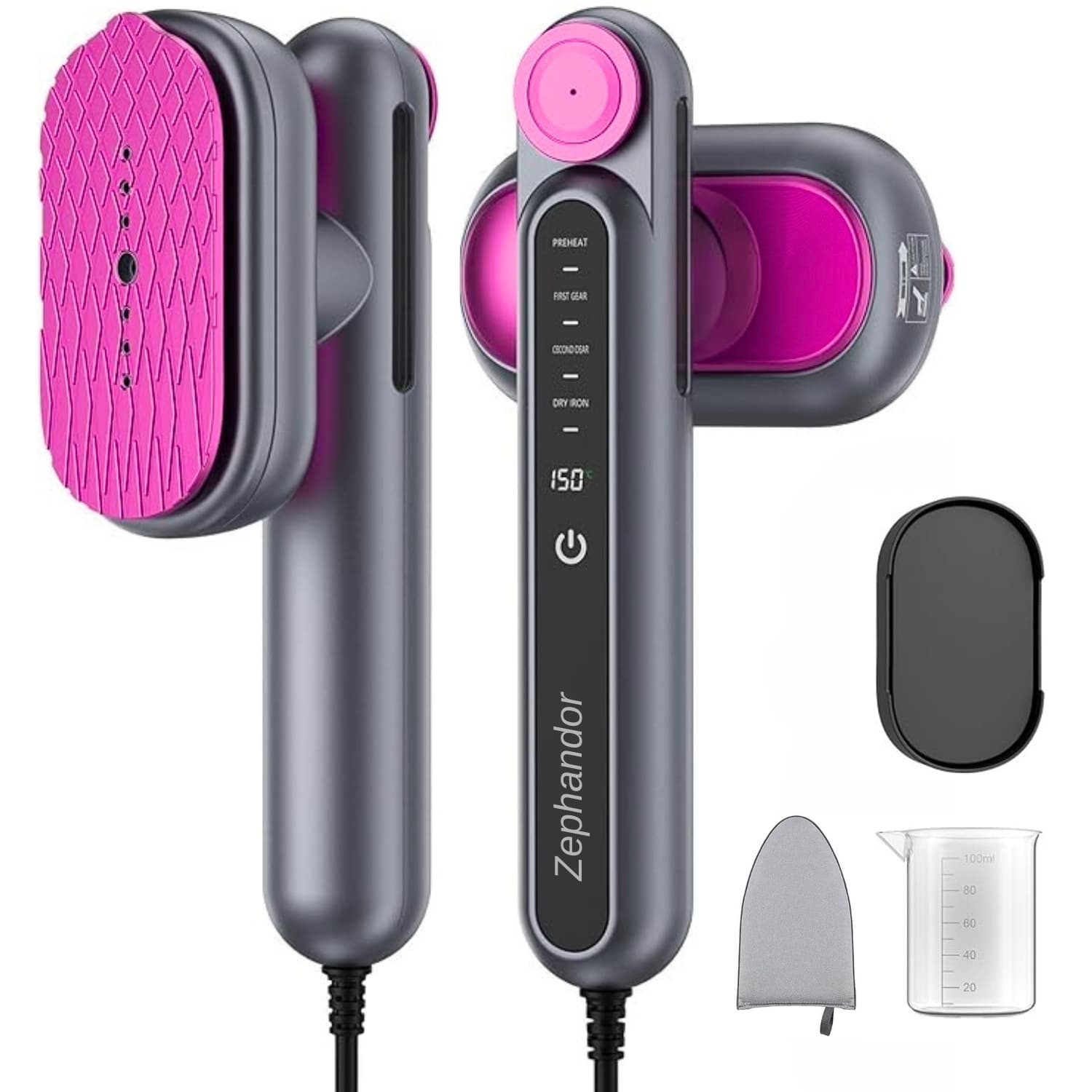 Zephandor 2 in 1 garment steamer iron portable